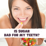 Young Woman Holding Candy Dish Is Sugar Bad for My Teeth?