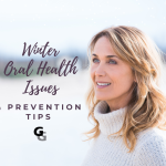 Woman Smiling in Winter Winter Oral Health Issues and Prevention Tips