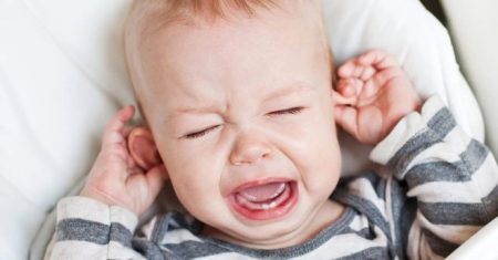 Child fussy from teething